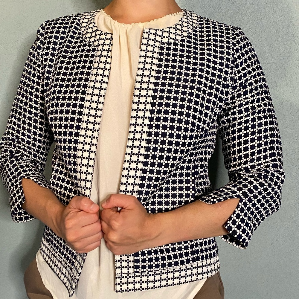 Navy and Cream Women’s blazer